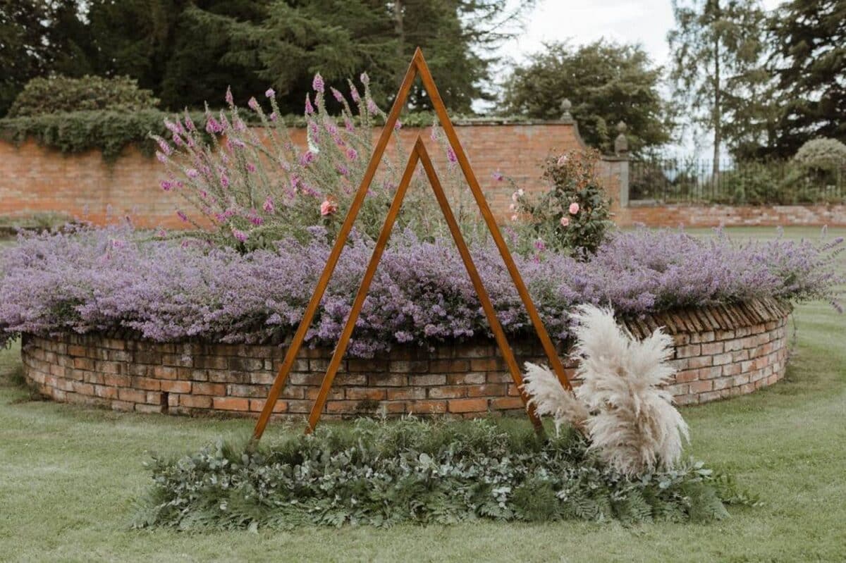 Triangle Wooden Arch for Boho Wedding