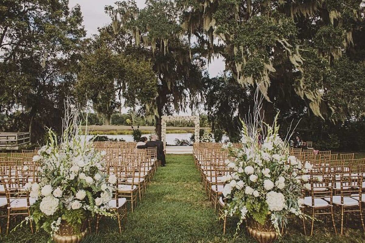 Garden Wedding With Table Runner