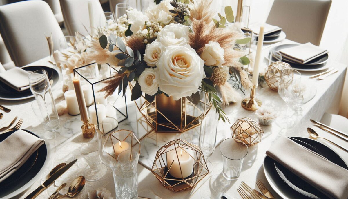 Modern & Sophisticated Floral Centerpiece