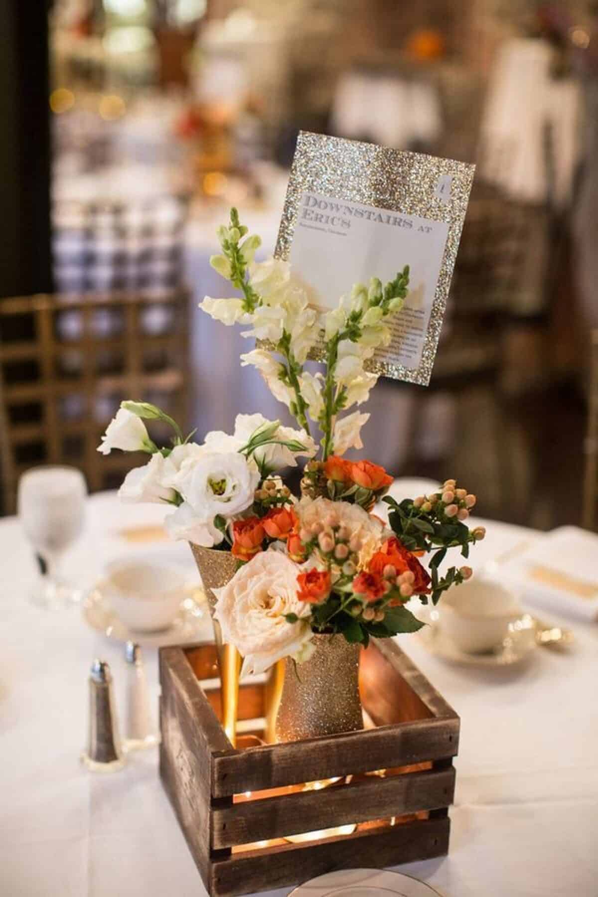 Floral table centerpiece