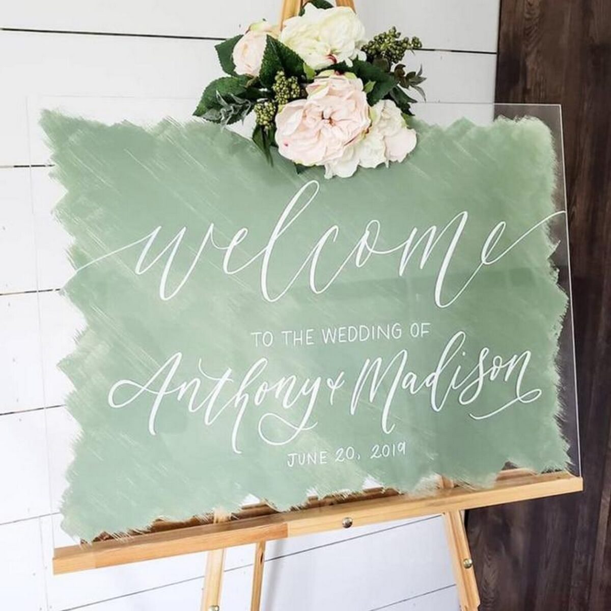 Floral Welcome Sign