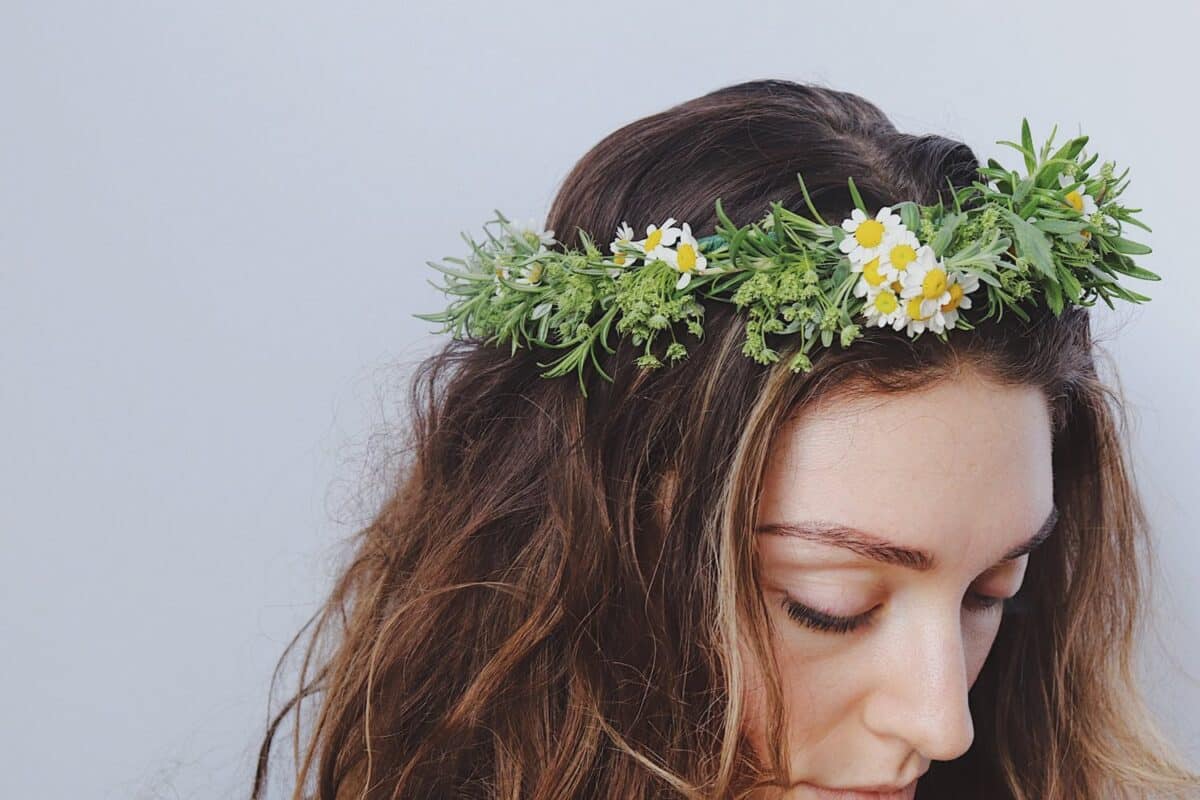 Flower Crown made of Baby's Breath And Peony Flowers