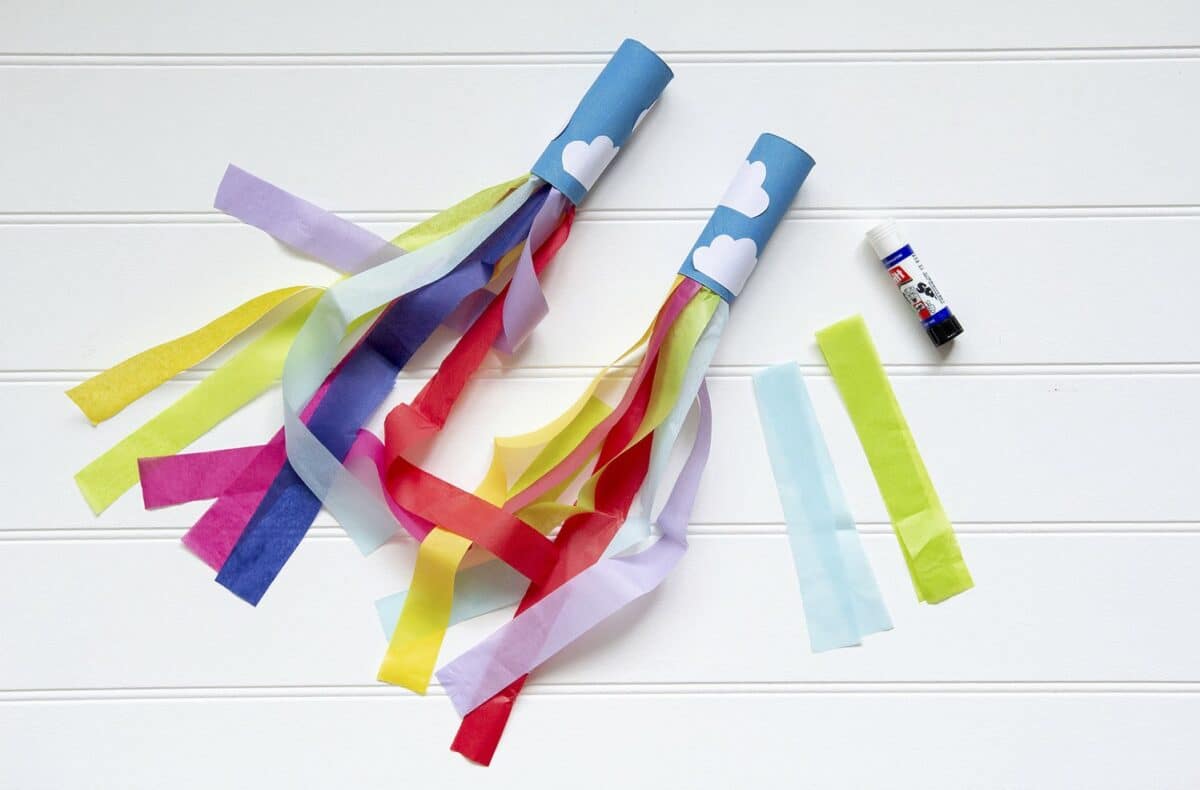 Colorful DIY Rainbow Streamers