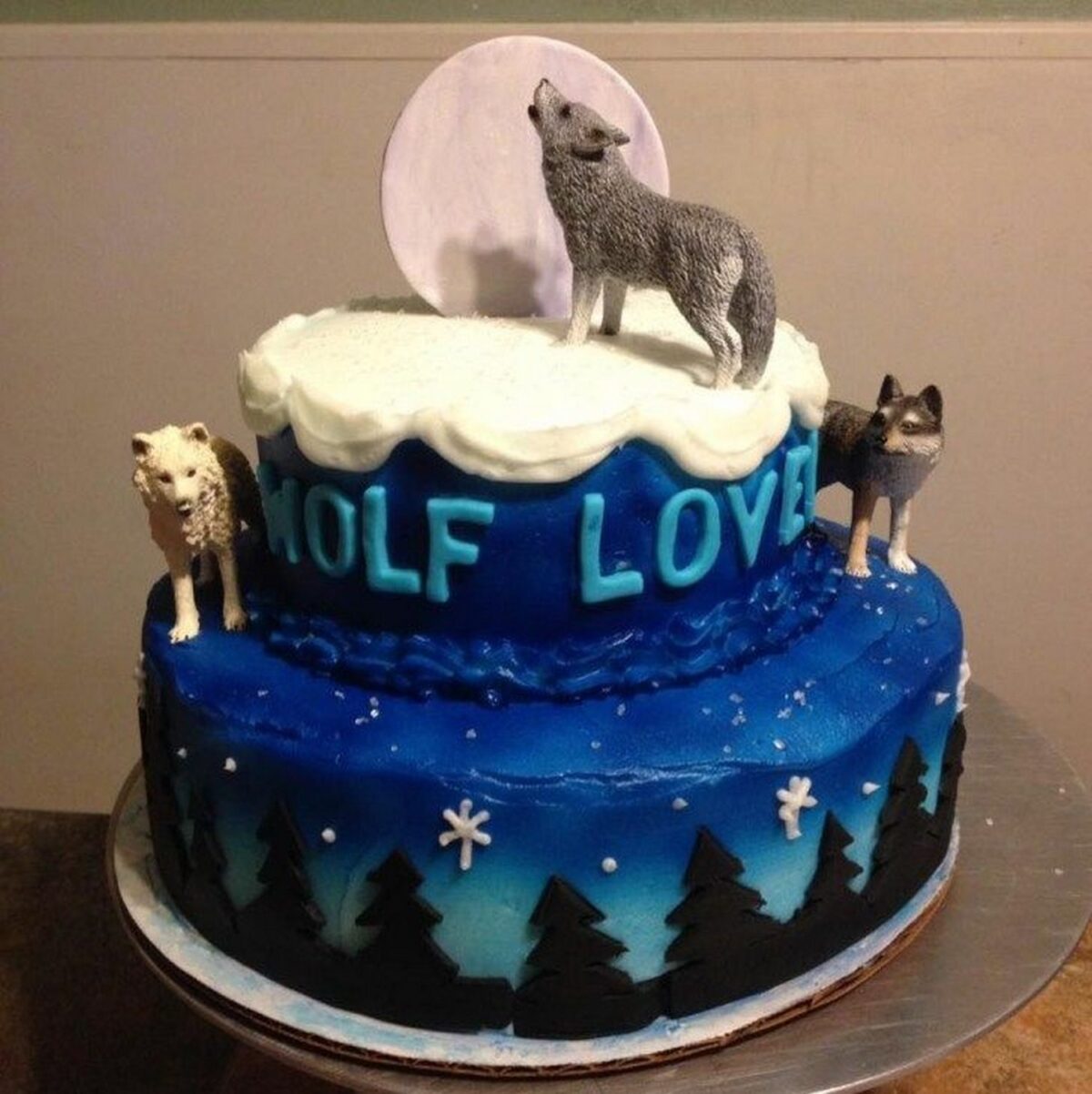 Howling Night Werewolf Birthday Cake