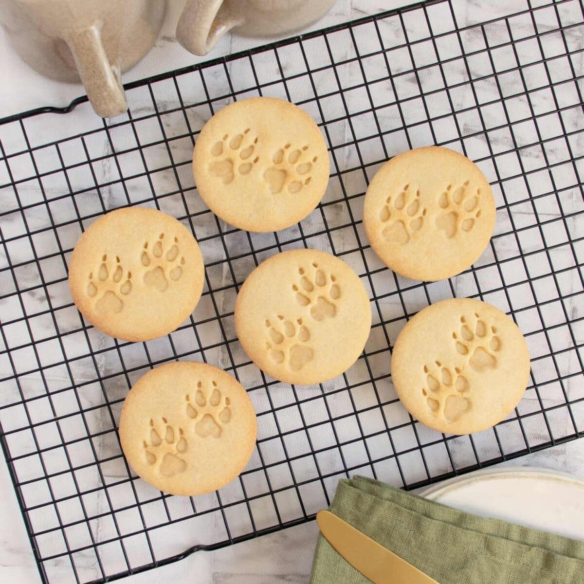 Werewolf PAW Print Cookies