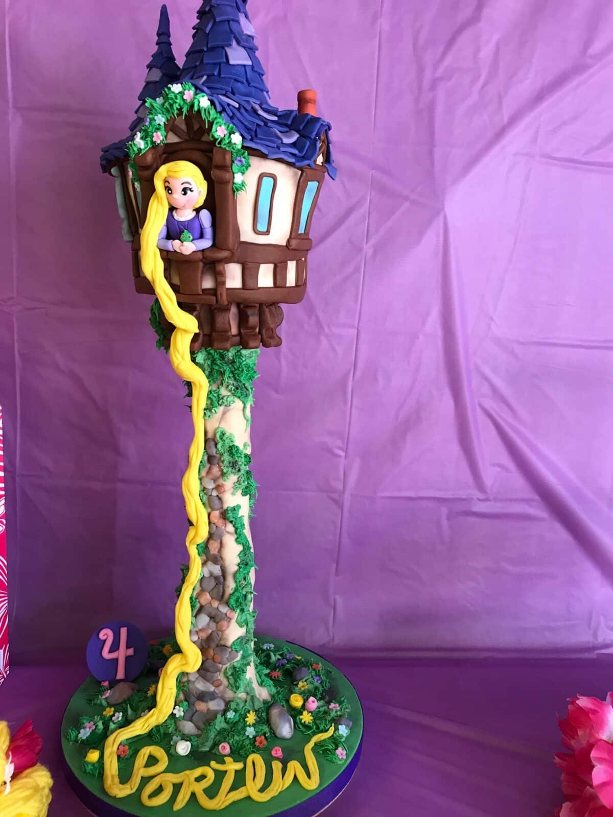 Rapunzel Tangled Tower Cake Sample