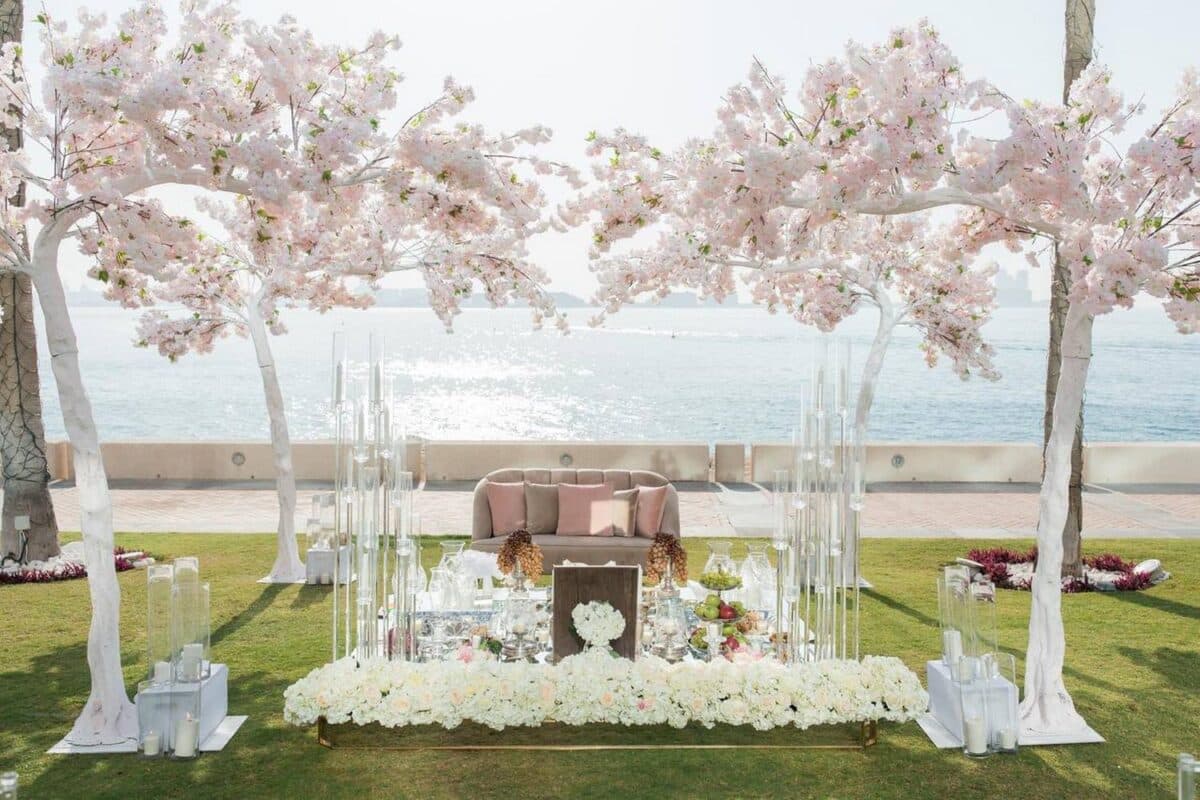 Sakura wedding arch