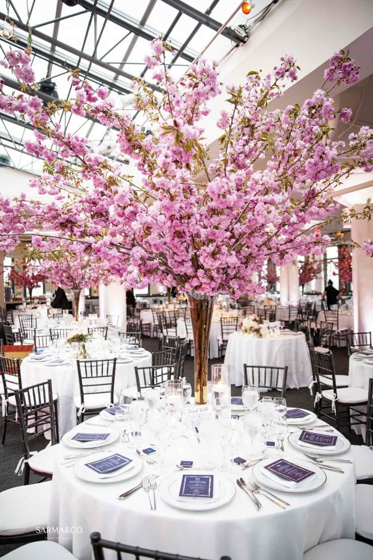 Beautiful table decor with Sakura Blossom