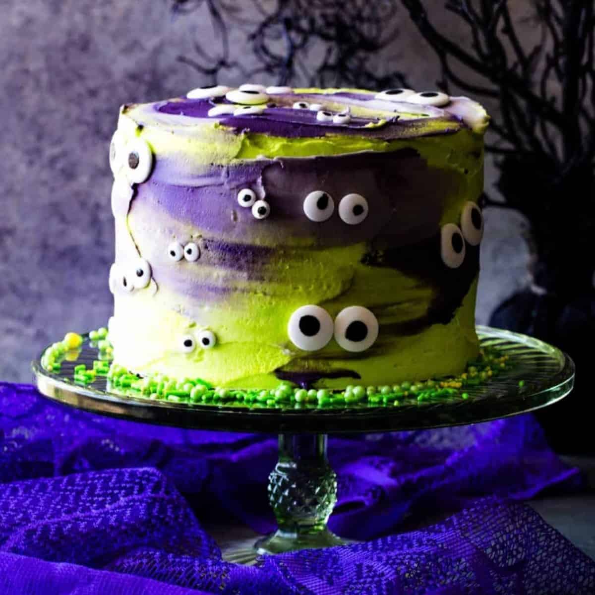 Spooky Halloween Super Monsters Birthday cake