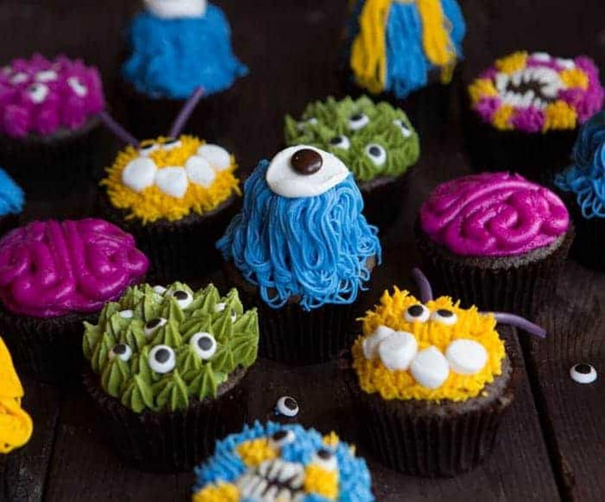 Spooky Cute Cupcake Monster