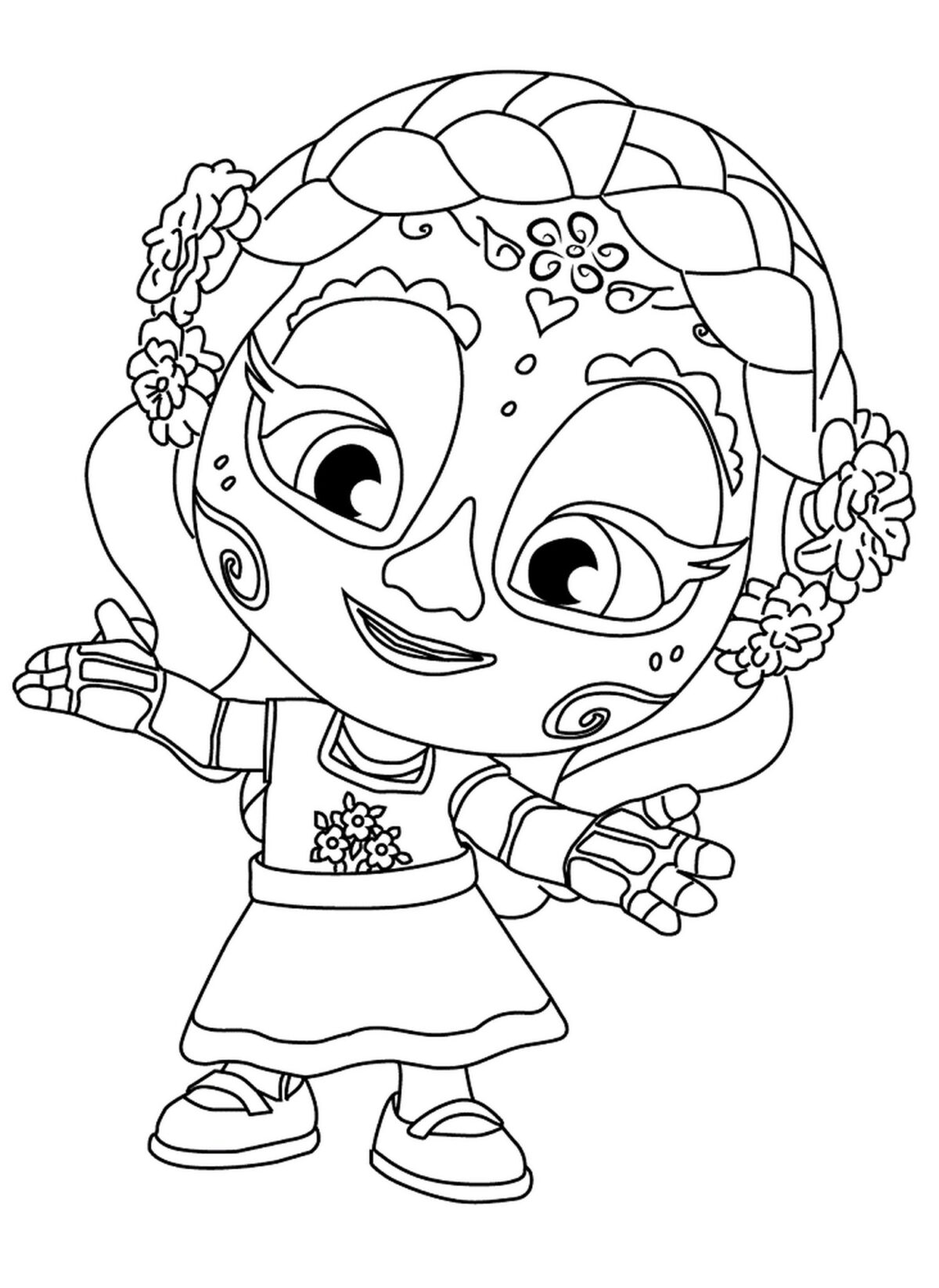 Vide Super Monsters Coloring Page Template