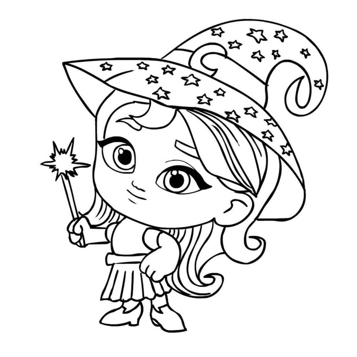 Katya Spelling Super Monsters Coloring Page Template