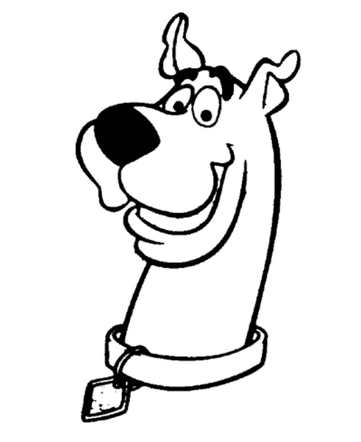 Scooby Coloring page template