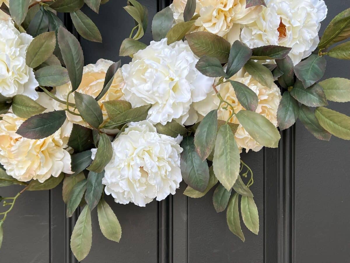 Enchanting Greenery And Peony Wreath