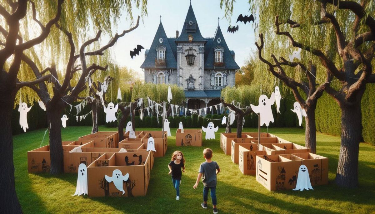 Haunted house backyard halloween birthday party