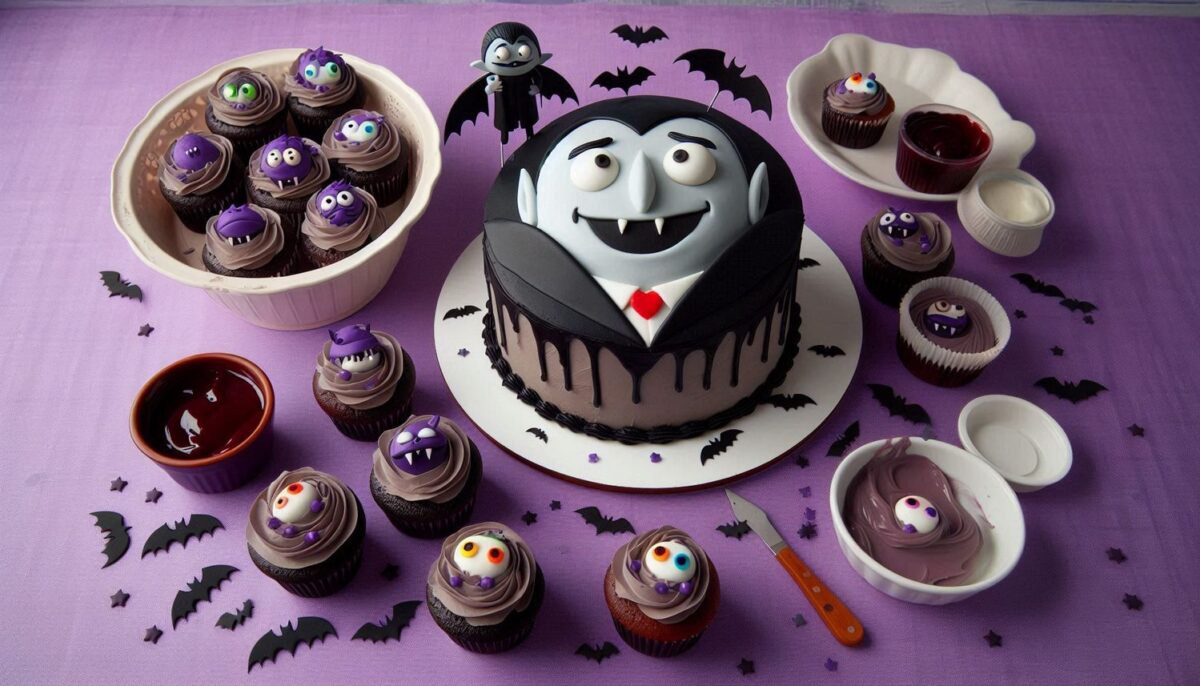 Spooky Dracula Hotel Transylvania Birthday Cake