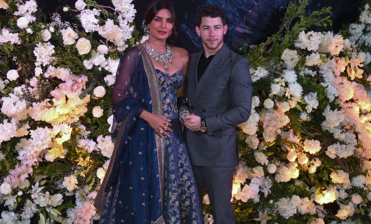 Priyanka Chopra and Nick Jonas Wedding with full of blooms