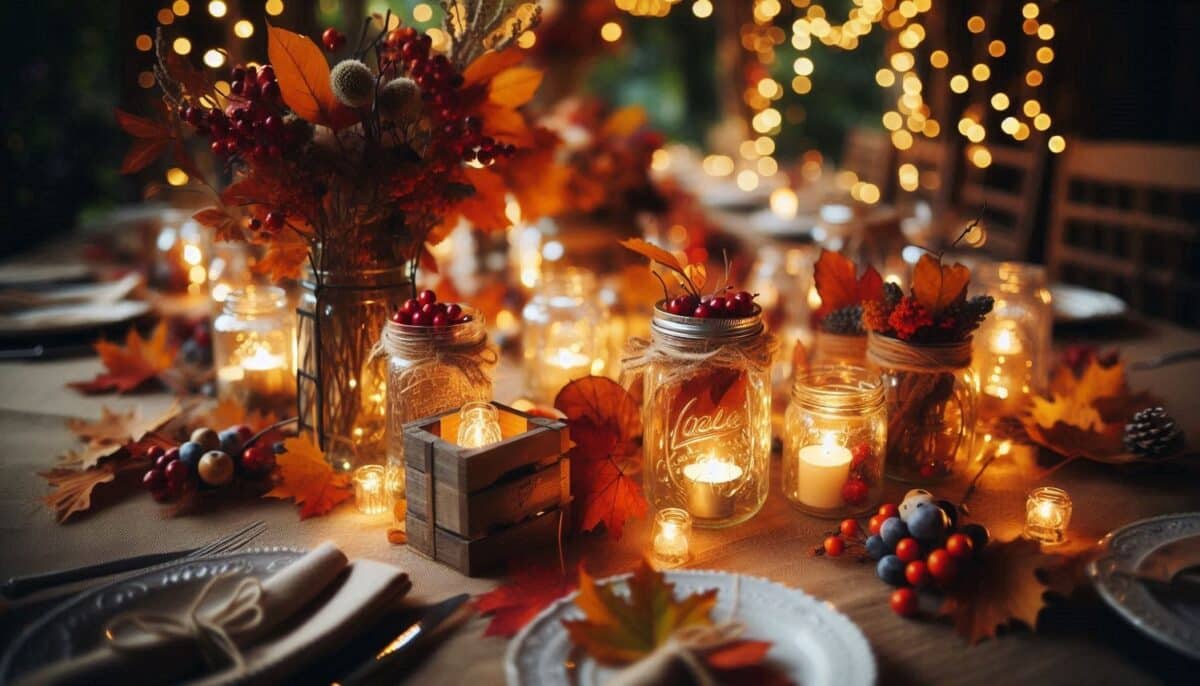 Autumn table decor