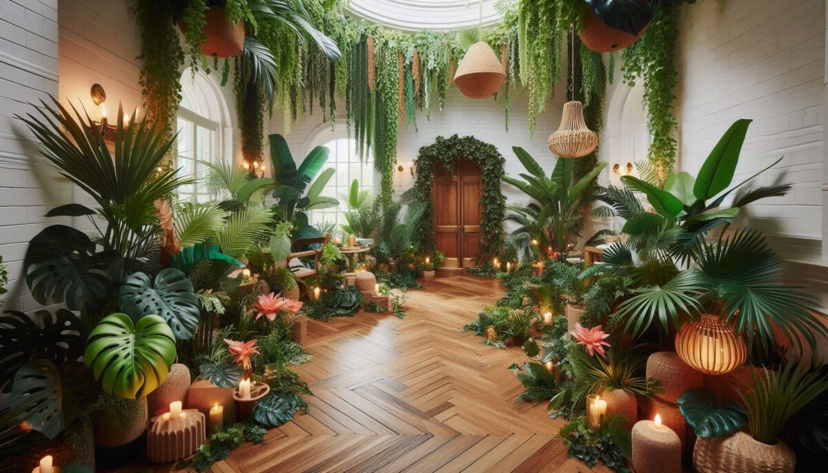 Greenery Decor Inspiration for Jungle Party Animals Birthday