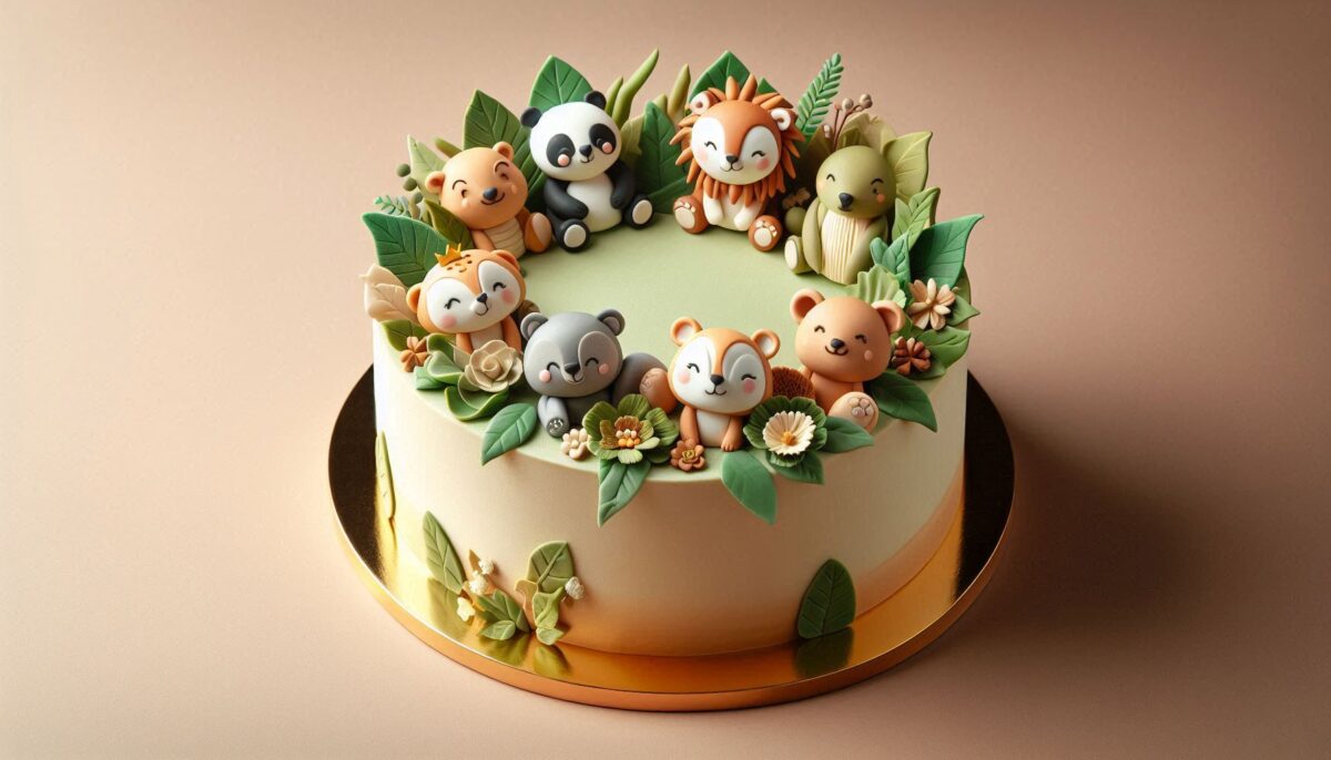 Jungle Party Animals Birthday Cake