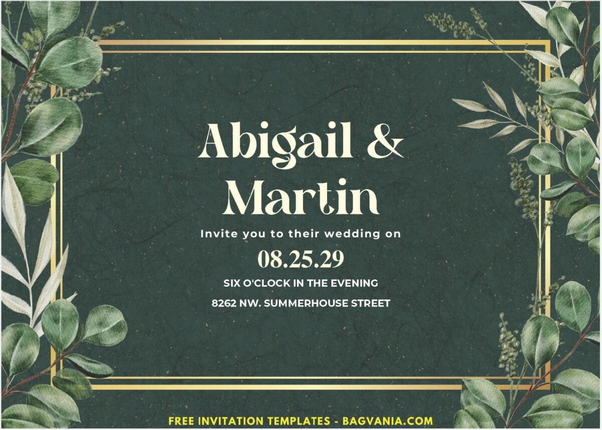 Dreamy Eucalyptus Wedding Invitation 