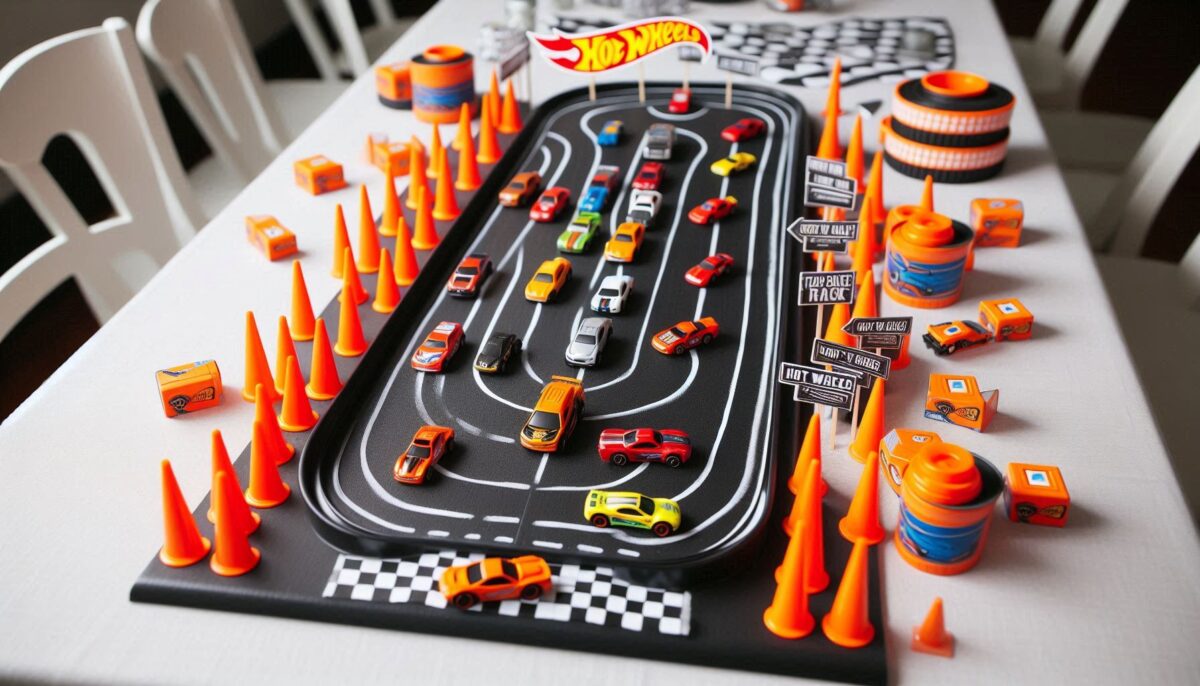 DIY Hot Wheels Track Table Decor