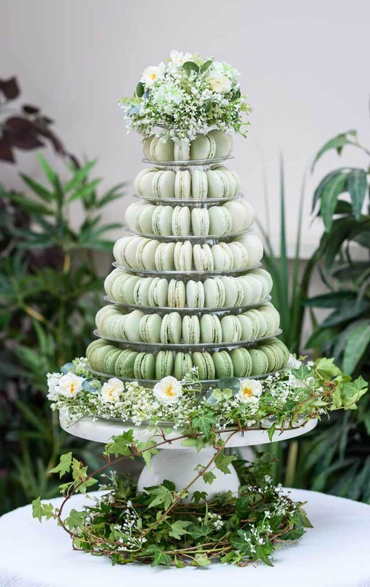 Macaron Tower Wedding Cake