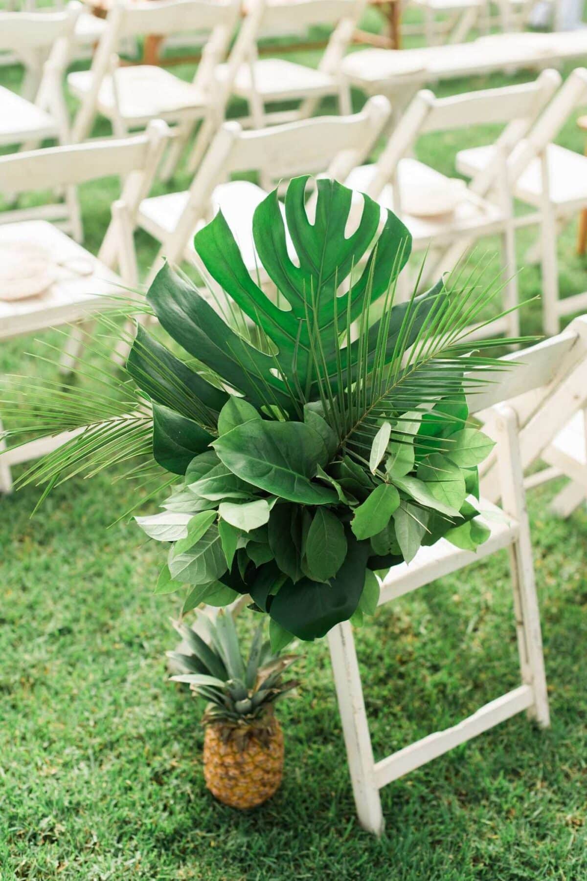 Greenery Monstera Table Runner