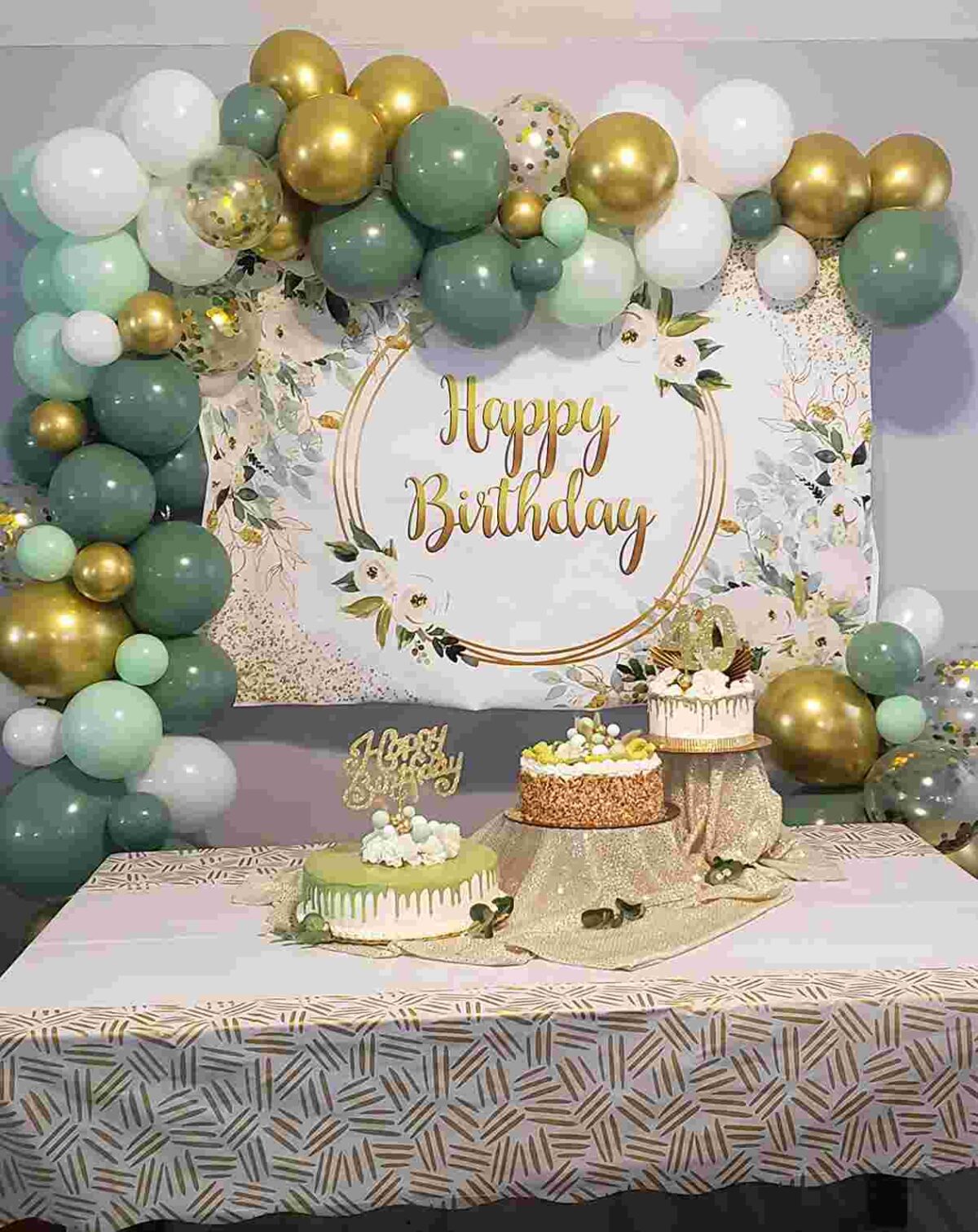 Greenery Birthday Party Decorations