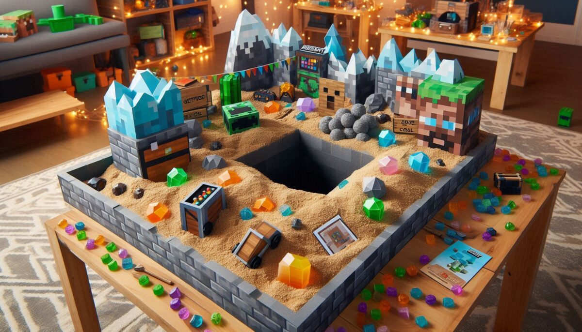 Minecraft Mining Sandbox party game