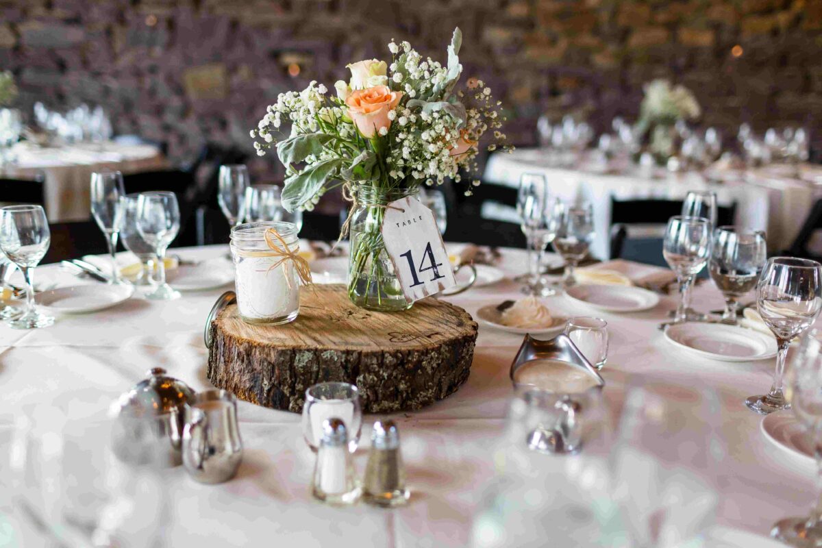 Rustic Mason Jar Centerpiece