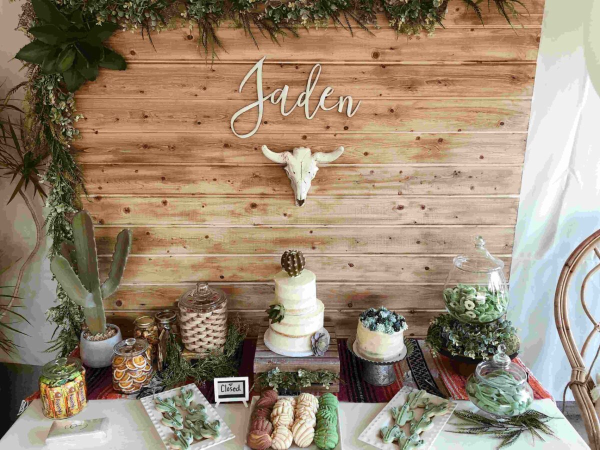 Boho Wooden backdrop