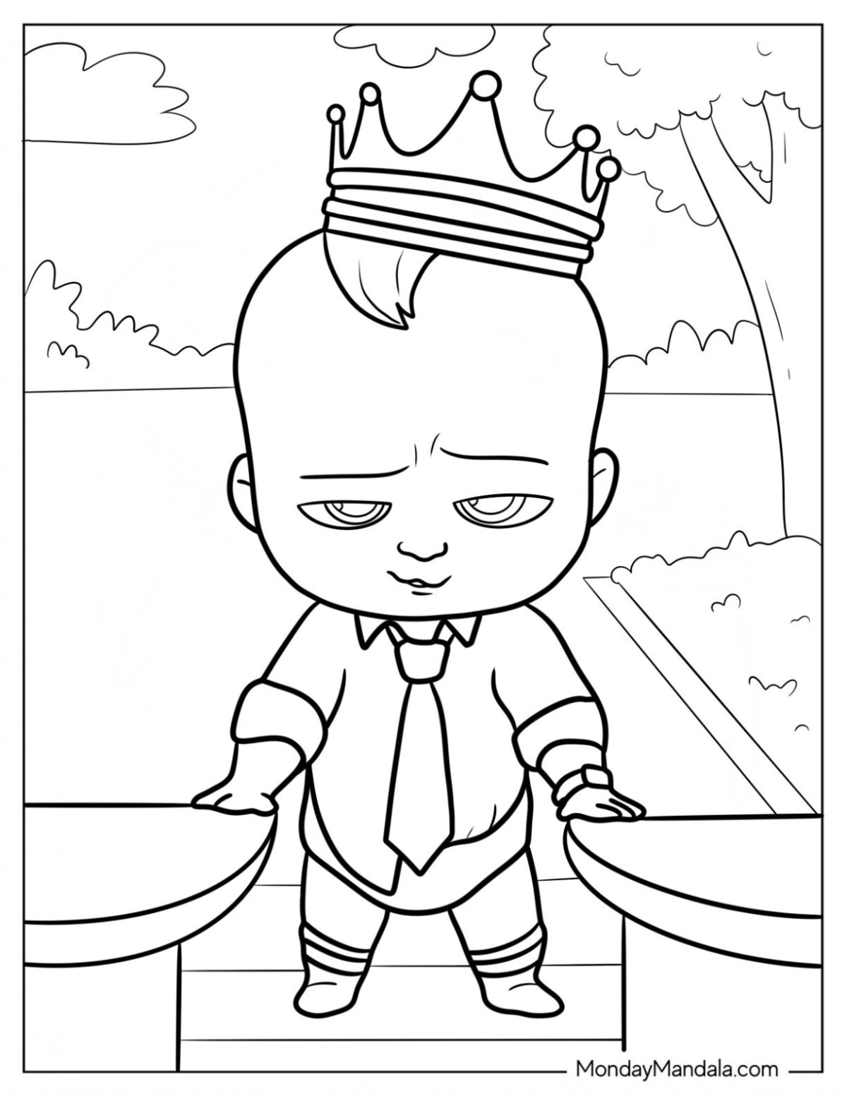 Boss Baby Coloring Pages Templates