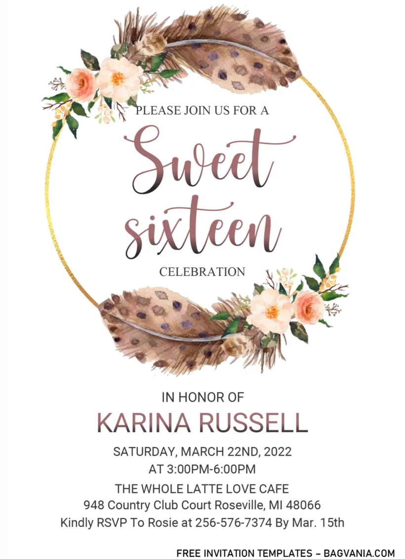 Design Sweet Sixteen Birthday Invites