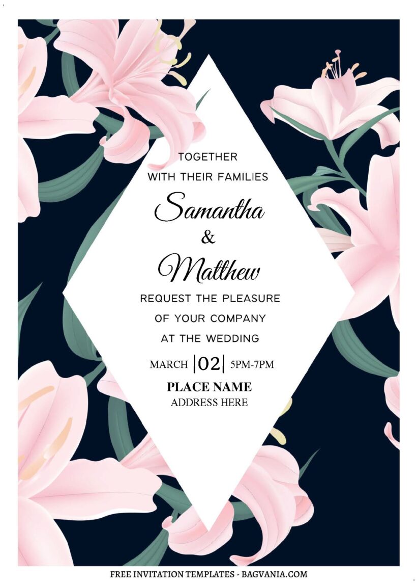 Floral Fairy Birthday Invitations