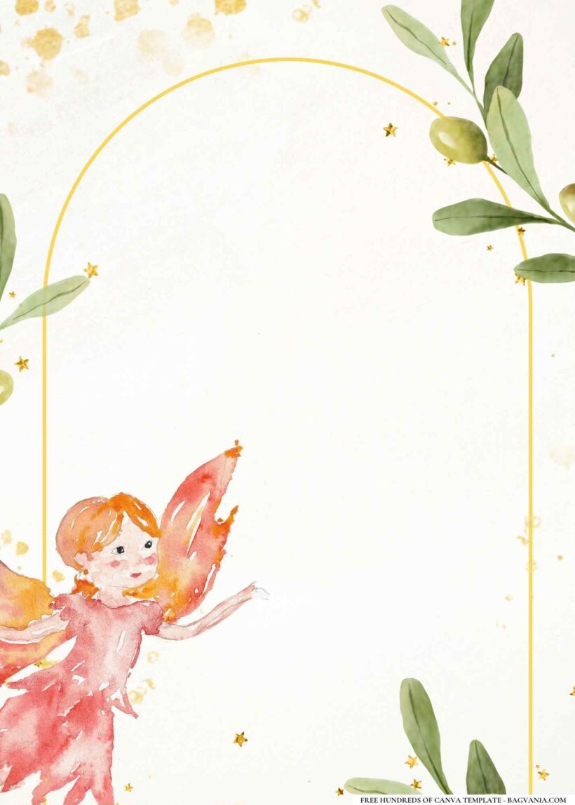 Garden Fairy Birthday Invitations