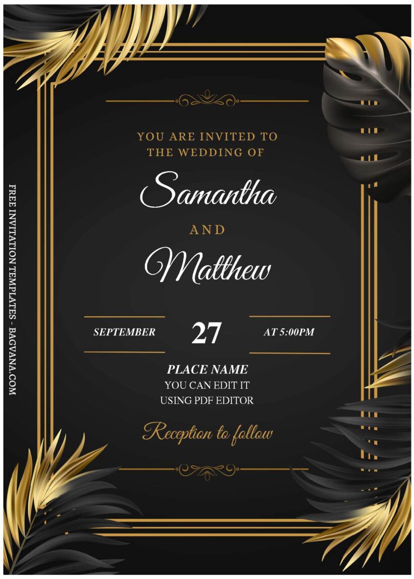 Greenery Luxury Wedding Invitations